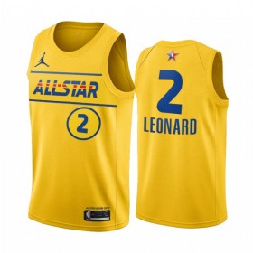 Dres Los Angeles Clippers Kawhi Leonard 2 2021 All-Star Jordan Brand Gold Swingman
